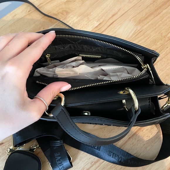 BRAND NEW STEVE MADDEN BEVELYN in Black - Viral Til Tok Bag! - Picture 7 of 8